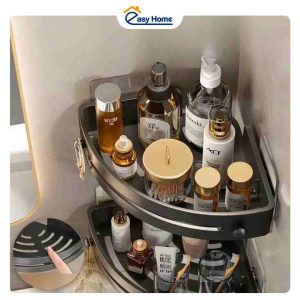 Kệ góc nhà tắm không khoan 90° chống gỉ