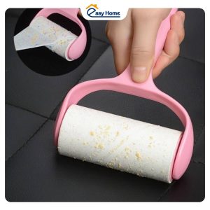 Cây lăn bụi quần áo cán nhựa kèm 2 lõi dụng cụ lăn bụi tiện lợi